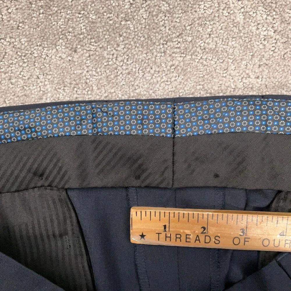 Lauren Ralph Lauren Dress Pants Men 34W 32L Navy Blue High Performance Wool